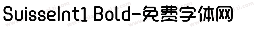 SuisseInt1 Bold字体转换